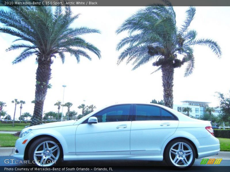 Arctic White / Black 2010 Mercedes-Benz C 350 Sport