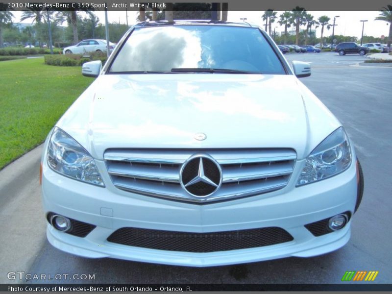 Arctic White / Black 2010 Mercedes-Benz C 350 Sport