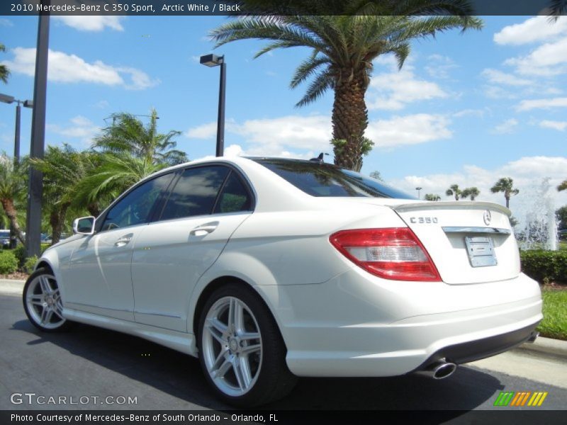 Arctic White / Black 2010 Mercedes-Benz C 350 Sport