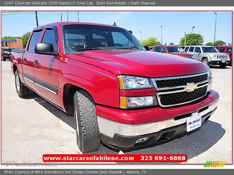 Sport Red Metallic / Dark Charcoal 2007 Chevrolet Silverado 1500 Classic LT Crew Cab