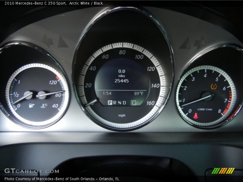 Arctic White / Black 2010 Mercedes-Benz C 350 Sport