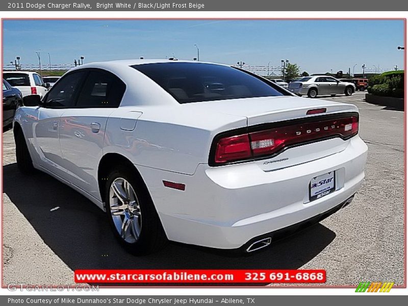 Bright White / Black/Light Frost Beige 2011 Dodge Charger Rallye