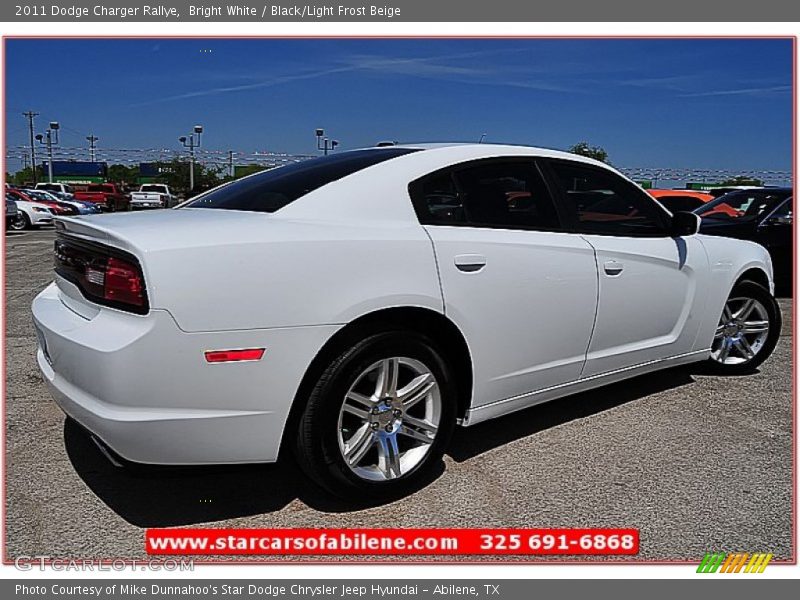 Bright White / Black/Light Frost Beige 2011 Dodge Charger Rallye