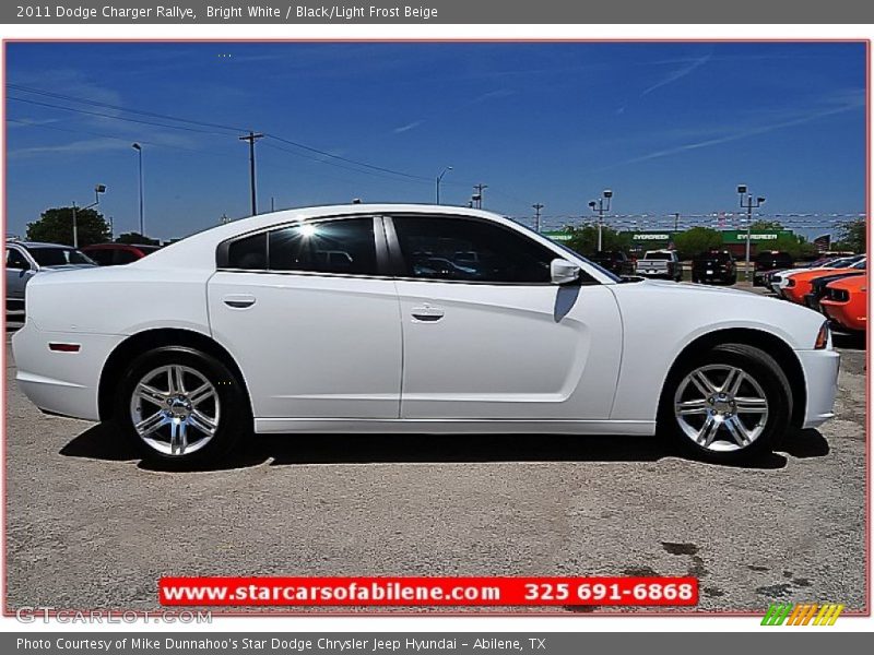 Bright White / Black/Light Frost Beige 2011 Dodge Charger Rallye