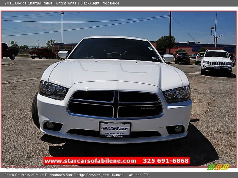 Bright White / Black/Light Frost Beige 2011 Dodge Charger Rallye