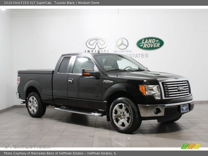 Tuxedo Black / Medium Stone 2010 Ford F150 XLT SuperCab