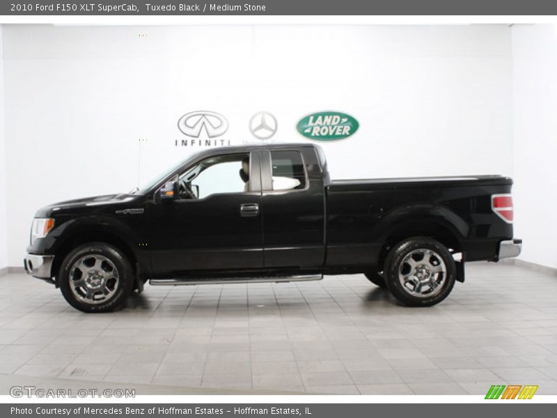 Tuxedo Black / Medium Stone 2010 Ford F150 XLT SuperCab