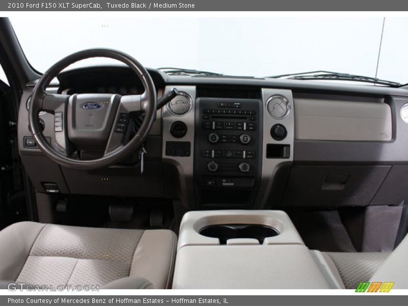 Tuxedo Black / Medium Stone 2010 Ford F150 XLT SuperCab