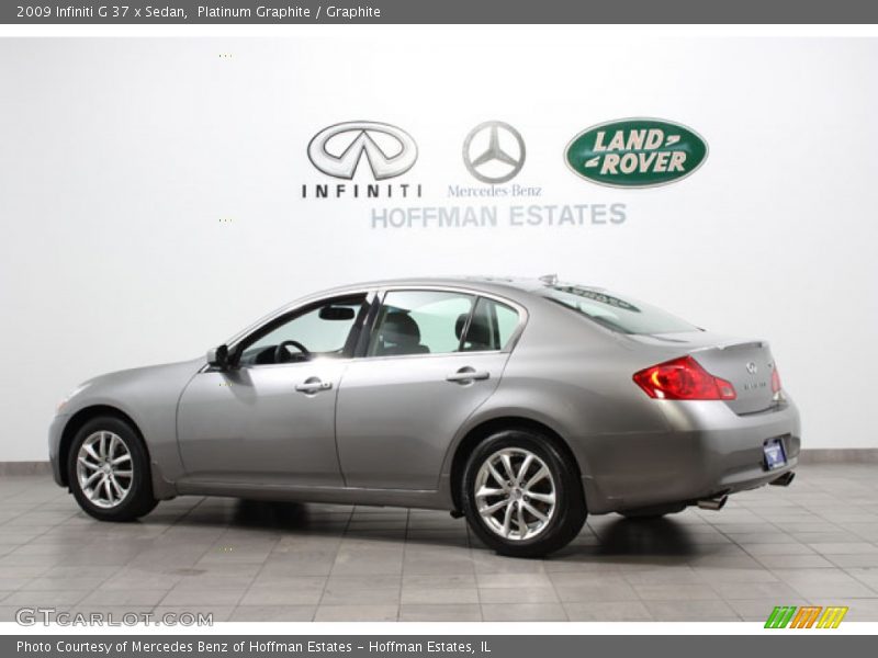 Platinum Graphite / Graphite 2009 Infiniti G 37 x Sedan