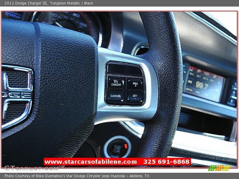 Tungsten Metallic / Black 2011 Dodge Charger SE