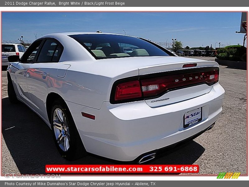 Bright White / Black/Light Frost Beige 2011 Dodge Charger Rallye