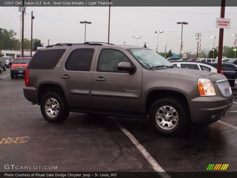 Steel Gray Metallic / Light Titanium 2007 GMC Yukon SLT 4x4