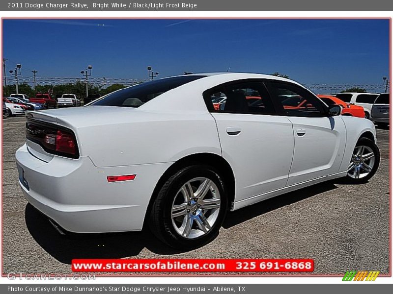 Bright White / Black/Light Frost Beige 2011 Dodge Charger Rallye