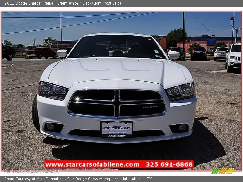 Bright White / Black/Light Frost Beige 2011 Dodge Charger Rallye