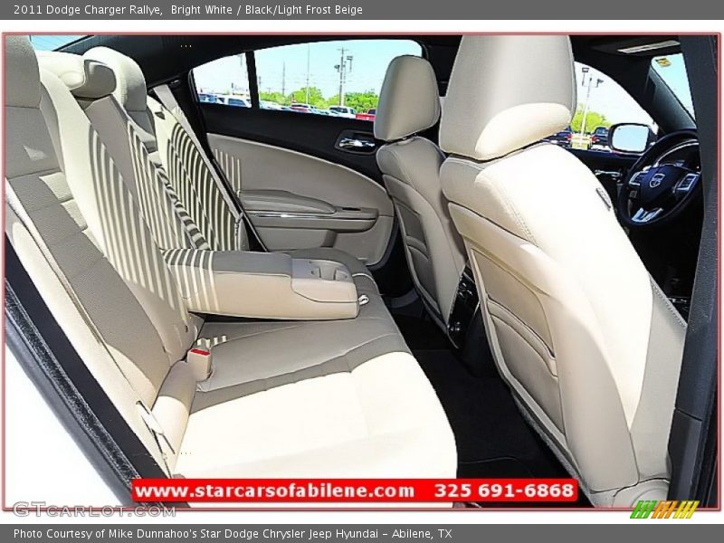Bright White / Black/Light Frost Beige 2011 Dodge Charger Rallye