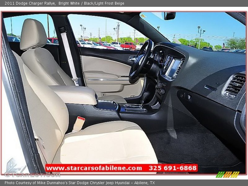 Bright White / Black/Light Frost Beige 2011 Dodge Charger Rallye