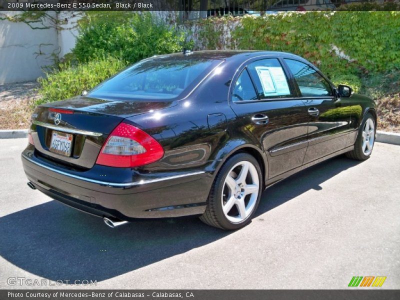 Black / Black 2009 Mercedes-Benz E 550 Sedan