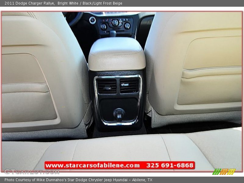 Bright White / Black/Light Frost Beige 2011 Dodge Charger Rallye