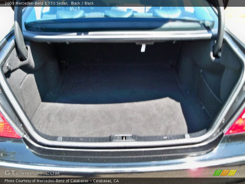Black / Black 2009 Mercedes-Benz E 550 Sedan