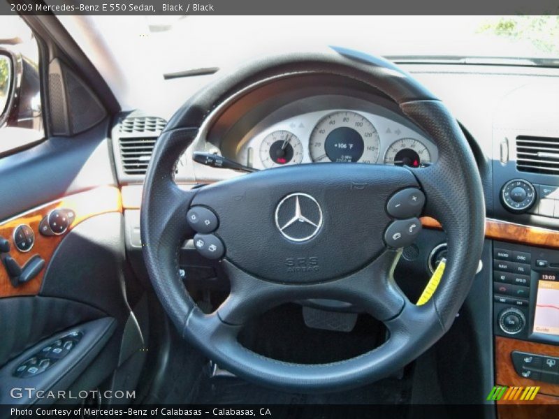 Black / Black 2009 Mercedes-Benz E 550 Sedan