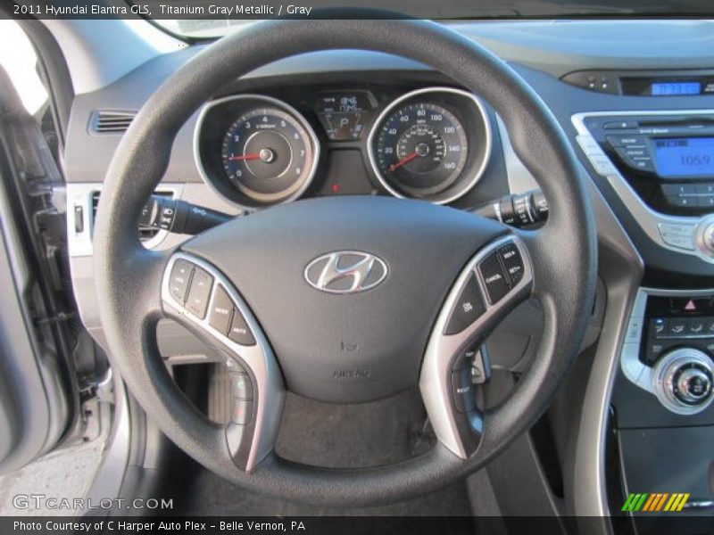 Titanium Gray Metallic / Gray 2011 Hyundai Elantra GLS