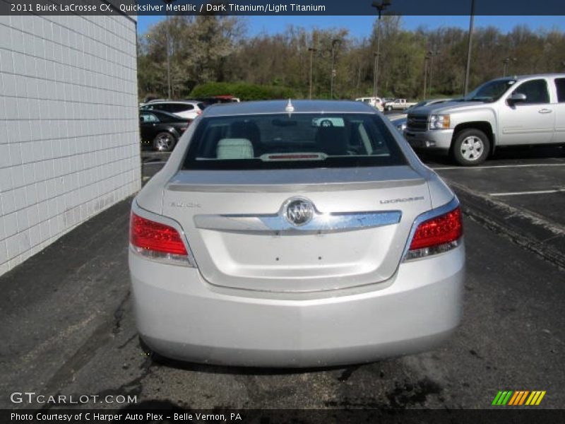 Quicksilver Metallic / Dark Titanium/Light Titanium 2011 Buick LaCrosse CX