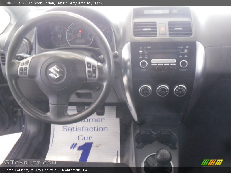 Azure Grey Metallic / Black 2008 Suzuki SX4 Sport Sedan