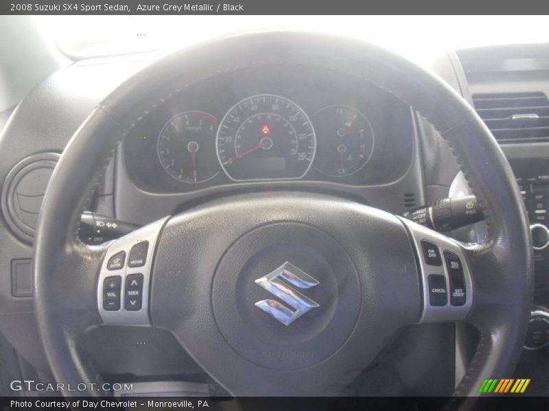 Azure Grey Metallic / Black 2008 Suzuki SX4 Sport Sedan