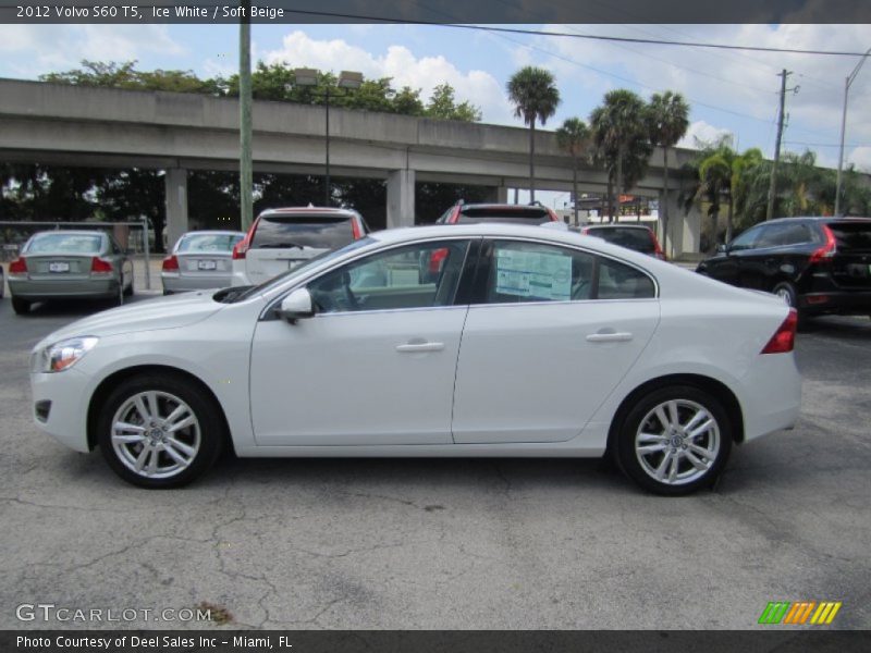 Ice White / Soft Beige 2012 Volvo S60 T5