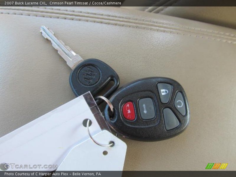 Crimson Pearl Tintcoat / Cocoa/Cashmere 2007 Buick Lucerne CXL