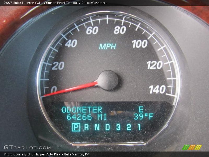 Crimson Pearl Tintcoat / Cocoa/Cashmere 2007 Buick Lucerne CXL