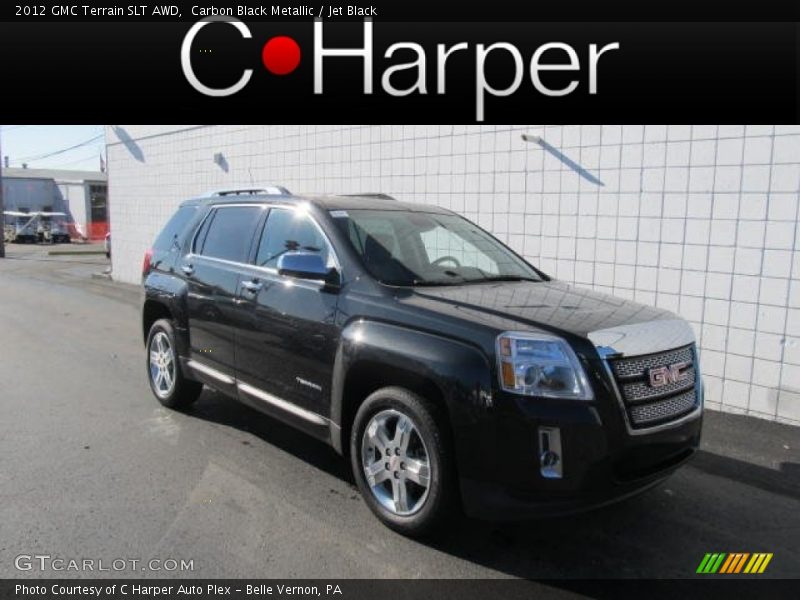Carbon Black Metallic / Jet Black 2012 GMC Terrain SLT AWD