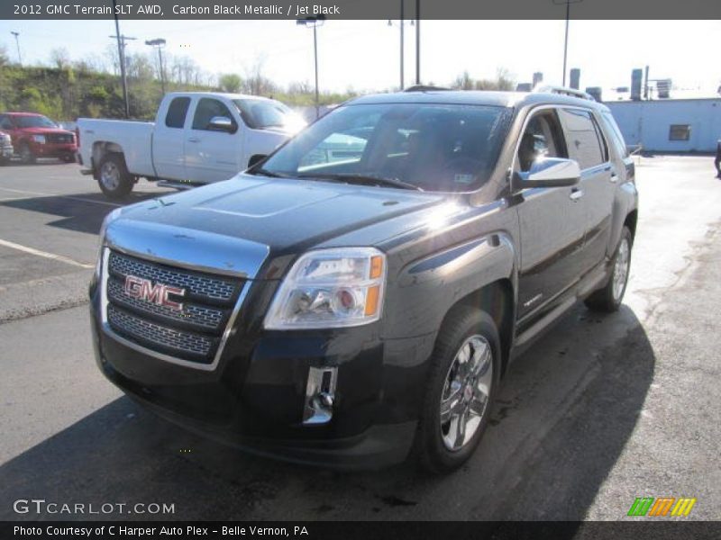 Carbon Black Metallic / Jet Black 2012 GMC Terrain SLT AWD