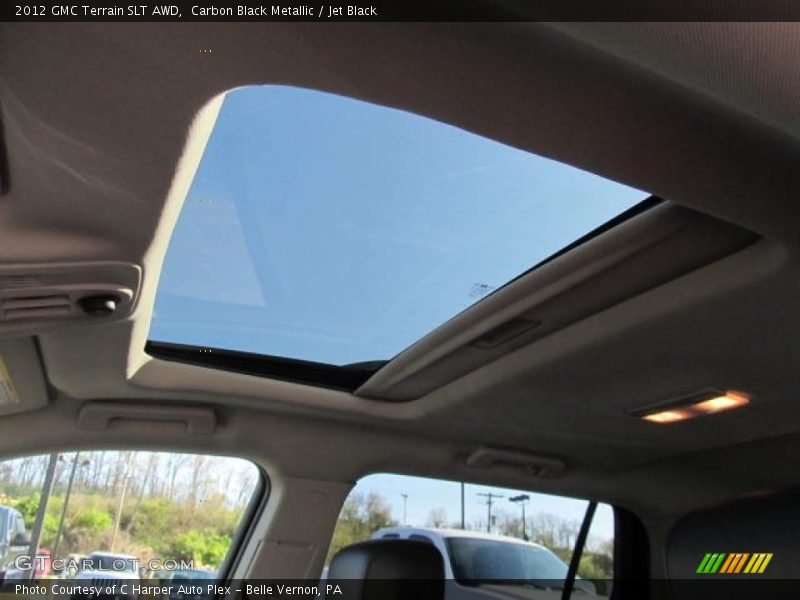 Carbon Black Metallic / Jet Black 2012 GMC Terrain SLT AWD