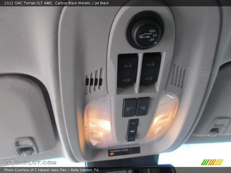 Carbon Black Metallic / Jet Black 2012 GMC Terrain SLT AWD