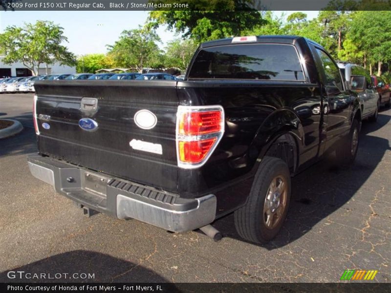 Black / Stone/Medium Stone 2009 Ford F150 XLT Regular Cab
