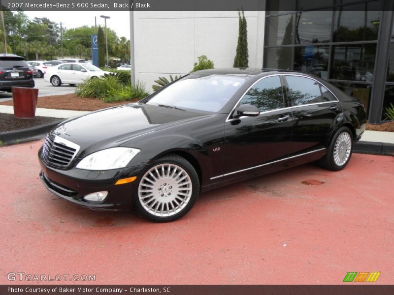 Black / Black 2007 Mercedes-Benz S 600 Sedan