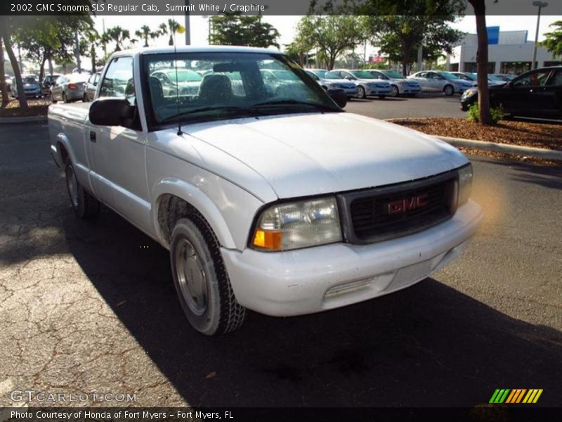 Summit White / Graphite 2002 GMC Sonoma SLS Regular Cab
