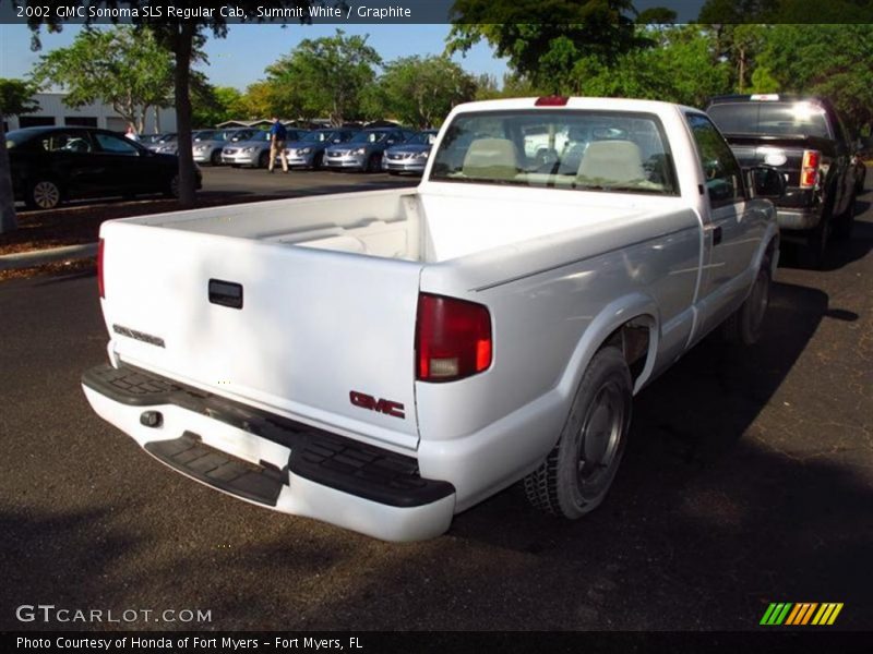 Summit White / Graphite 2002 GMC Sonoma SLS Regular Cab