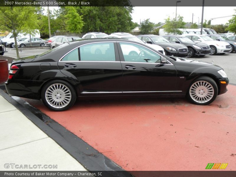 Black / Black 2007 Mercedes-Benz S 600 Sedan