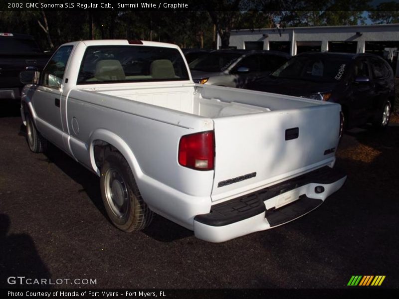 Summit White / Graphite 2002 GMC Sonoma SLS Regular Cab