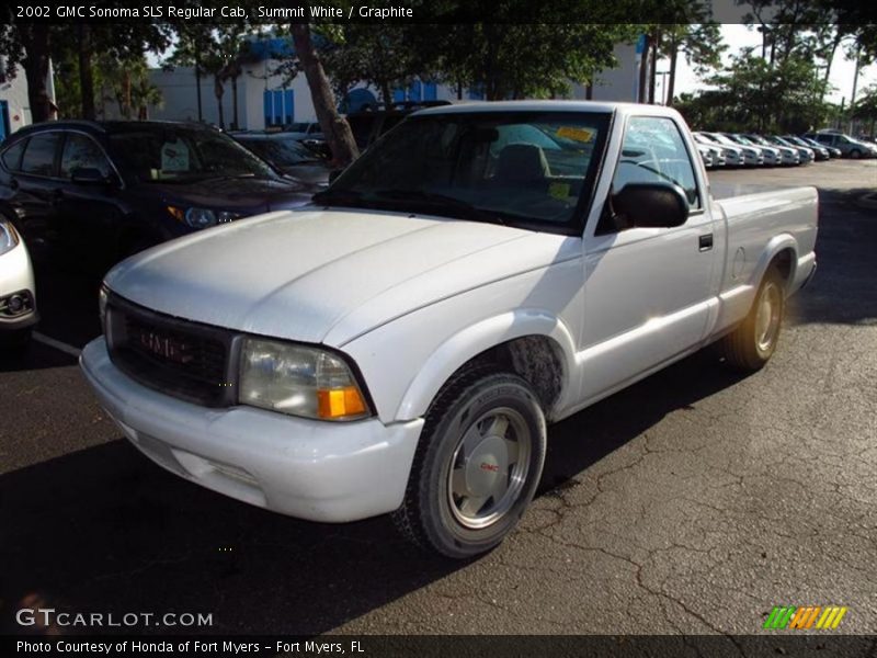 Summit White / Graphite 2002 GMC Sonoma SLS Regular Cab