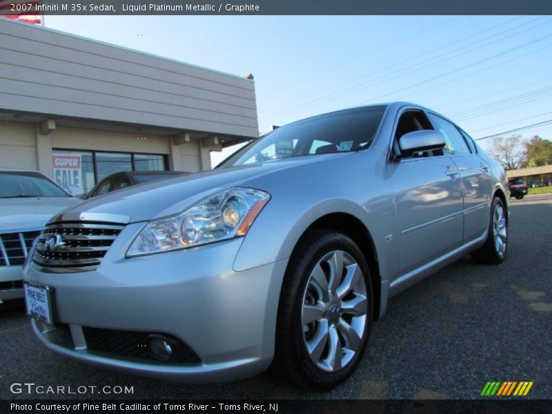 Liquid Platinum Metallic / Graphite 2007 Infiniti M 35x Sedan