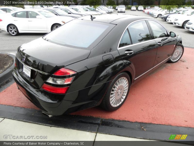 Black / Black 2007 Mercedes-Benz S 600 Sedan