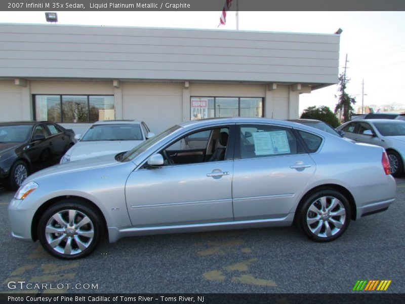 Liquid Platinum Metallic / Graphite 2007 Infiniti M 35x Sedan