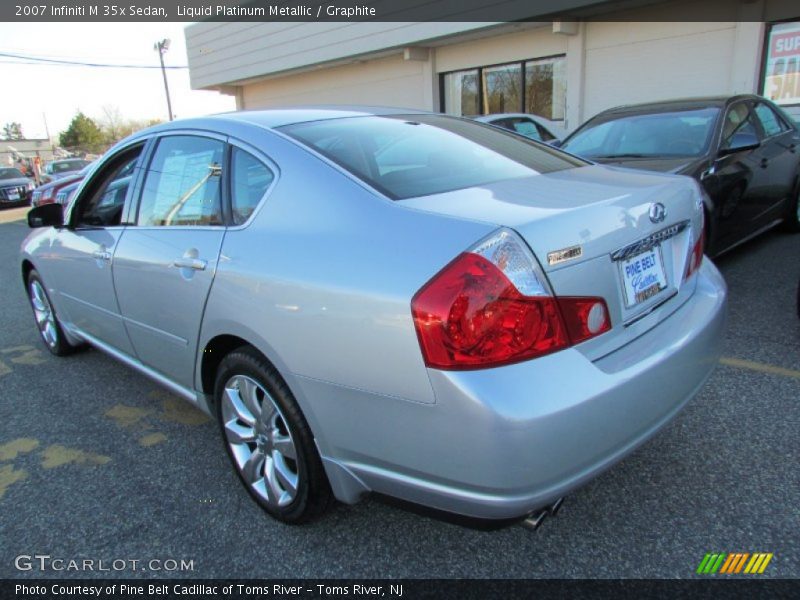 Liquid Platinum Metallic / Graphite 2007 Infiniti M 35x Sedan