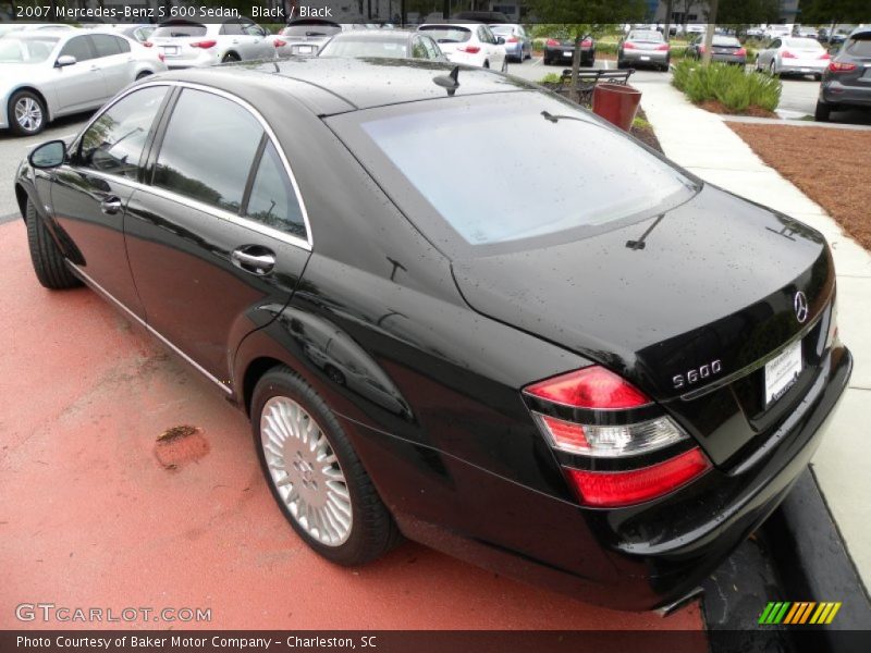 Black / Black 2007 Mercedes-Benz S 600 Sedan