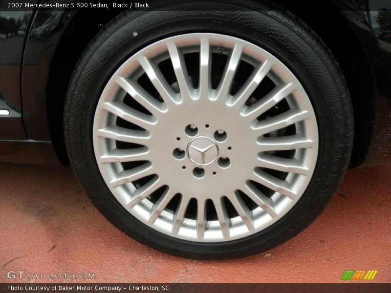 Black / Black 2007 Mercedes-Benz S 600 Sedan