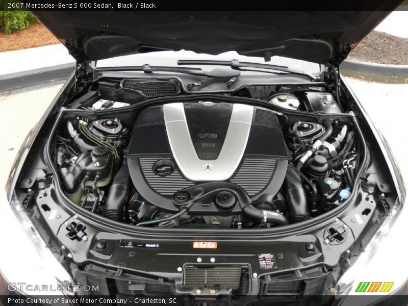 Black / Black 2007 Mercedes-Benz S 600 Sedan