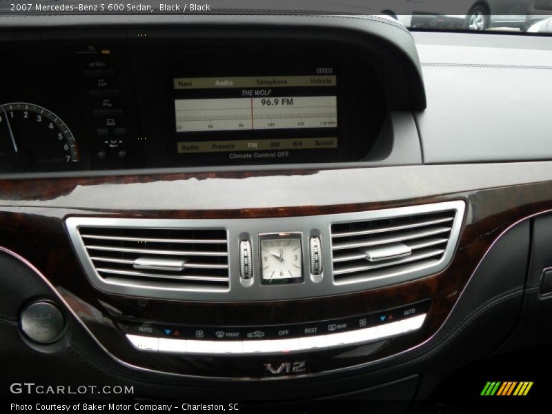 Black / Black 2007 Mercedes-Benz S 600 Sedan